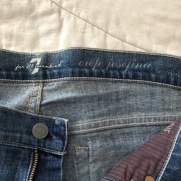 7 For all Mankind Crop Josefina Skinny Boyfriend - Picture 5 of 15
